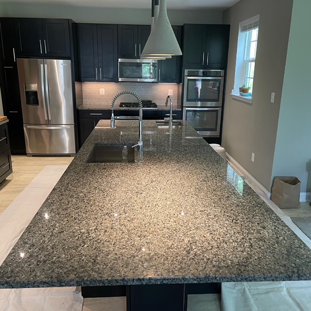 Granite Kitchen Countertop Restoration Deep Cleaning, Polishing and