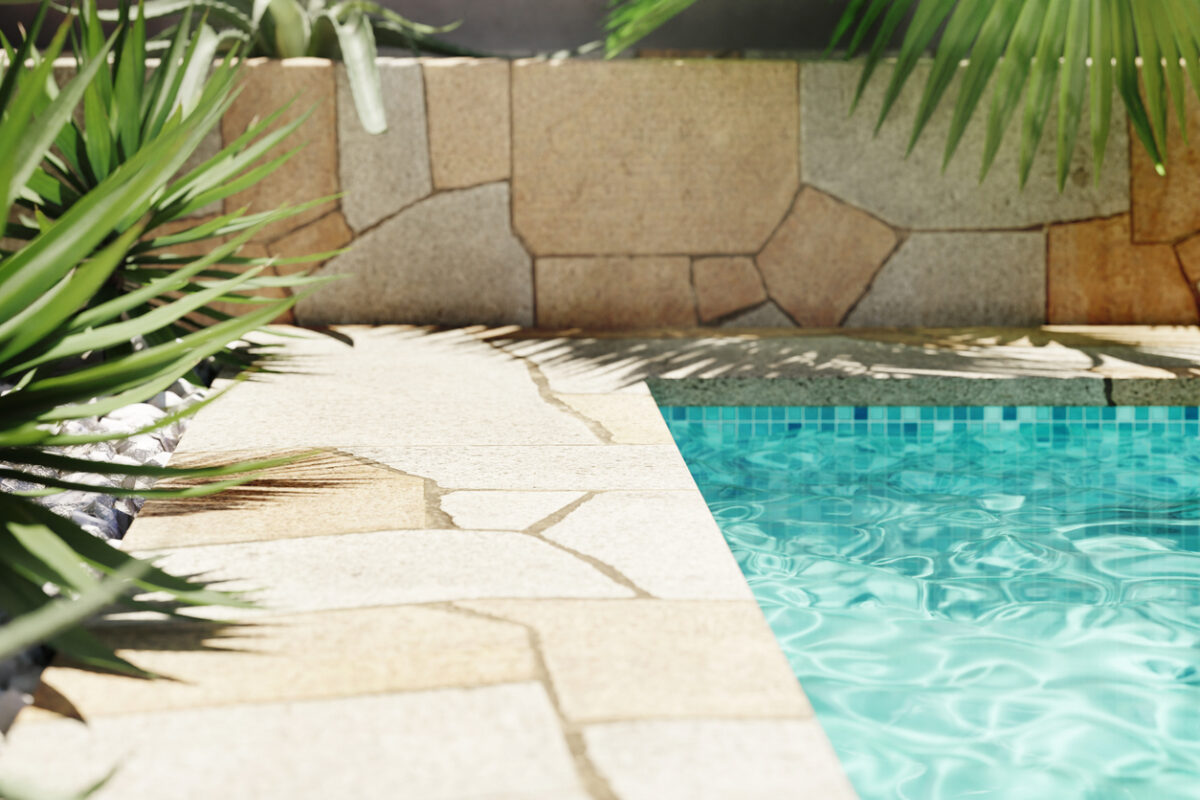 Travertine Pool Deck